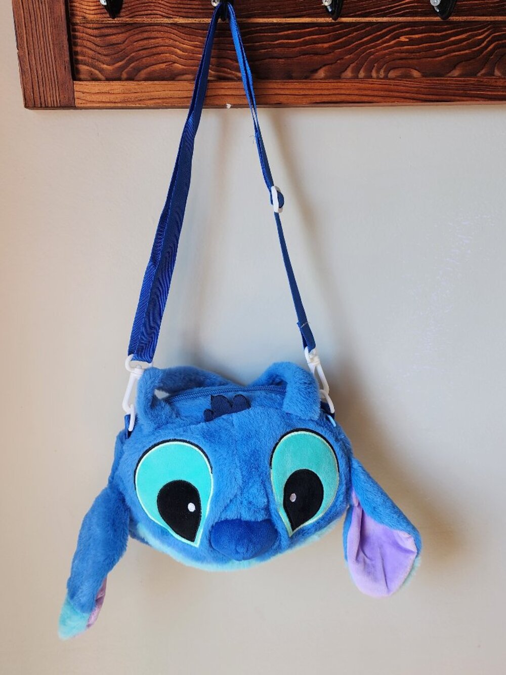 Stitch Plush Crossbody Bag, Adjustable Strap